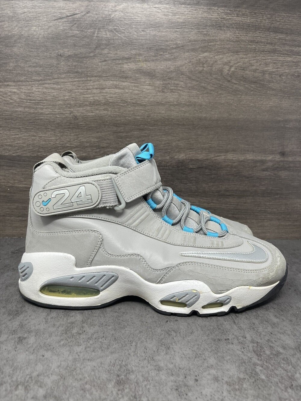 Nike Air Griffey Max 1 Marina Blue Size 10 Mens Grey Silver Shoes 354912-004
